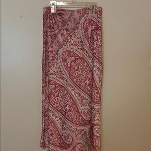 Paisley Print Hot Pink Skirt